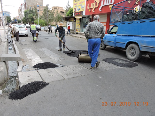 اهم فعالیتهای عمران خدماتی ، که توسط اکیپ واحد امانی  منطقه یک انجام شد