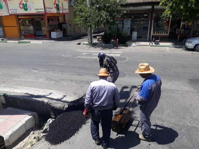 گوشه ای از فعالیتهای عمران خدماتی ( واحد امانی ) در هفته جاری