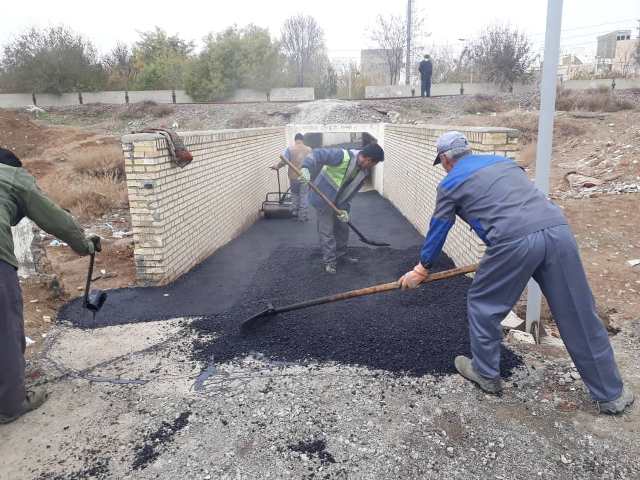 گوشه ای از فعالیتهای عمران خدماتی ( واحد امانی ) در هفته جاری