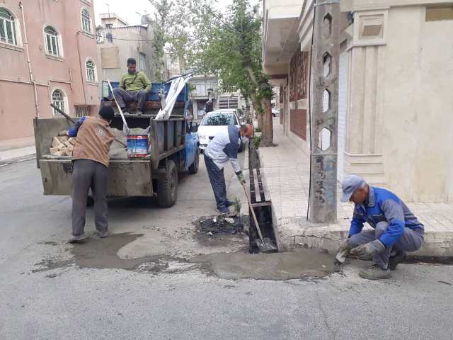 گوشه ای از فعالیتهای عمران خدماتی ( واحد امانی ) در  نیمه اول فروردین 1400