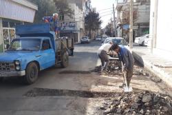 گوشه ای از فعالیتهای عمران خدماتی ( واحد امانی ) منطقه یک